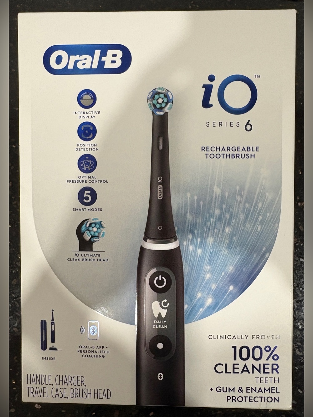 Oral-B iO Series 6 Rechargeable Toothbrush - Black Lava